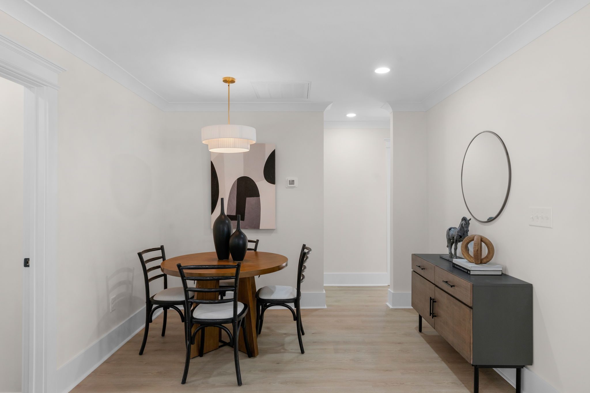 Dining area from an alternate angle showing the open layout — Wyanoke by Stillman Properties Charlotte NC